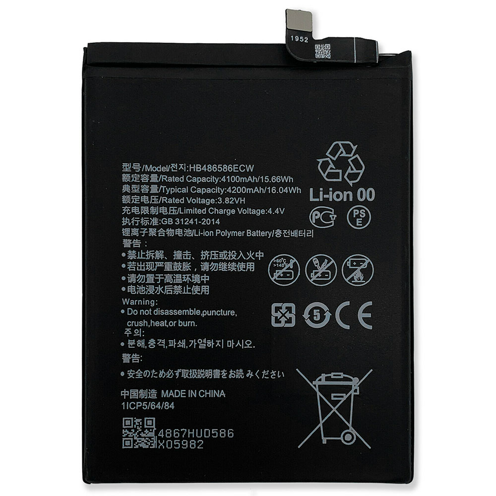 Batería para Watch-2-410mAh-1ICP5/26/huawei-HB486586ECW